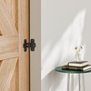 SANKEYTEW 90 Degree Flip Barn Door Lock, Protect Privacy -