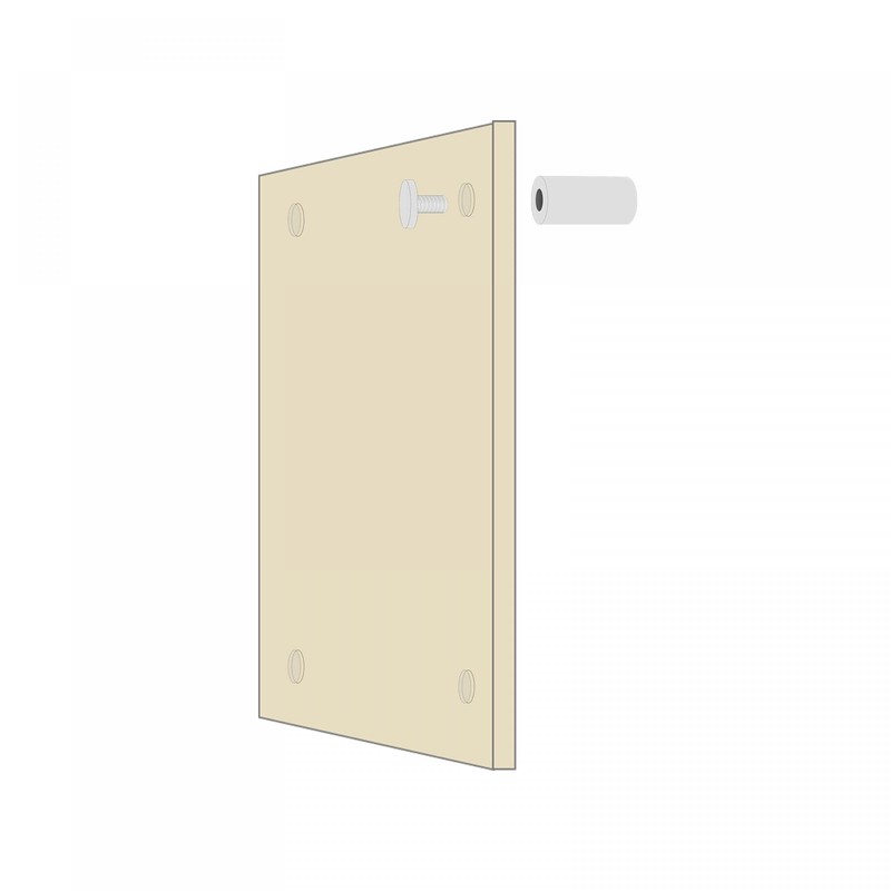 sourcing map 1/4 Dia x 2-3/4"(6.8x70mm) Standoff Screws Wall Mount
