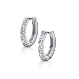 Amberta Women's 925 Sterling Silver Ring Earrings with Cubic Zirconia, Sterling silver, Zirconium oxide