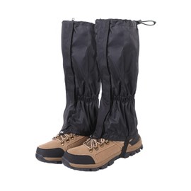 Waterproof Trekking Gaiters, Adjustable Waterproof Gaiters for Outdoor Hiking, Hunting Gaiters for Men and Women, Hunting Gaiters, Perfect for Climbing, Skiing and Hiking (Black, 40