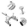 AntiRotary Stainless Steel Double Fishing Rod Holder Stepless FineTuning Fishing