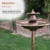 Alpine Corporation TEC106-BZ 35” Tall 3-Tier Pedestal Water Fountain with