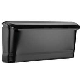 Architectural Mailboxes Cielo™ Vertical Wall-Mounted Mailbox for Outside, Rust-Resistant Galvanized Steel Metal Small Mail Box, Black