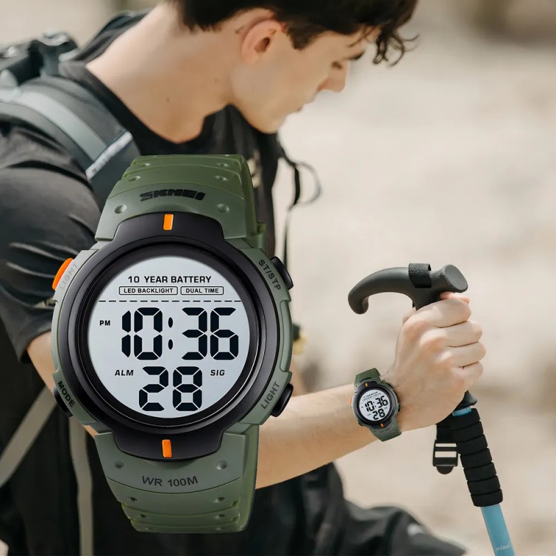 Reloj Pulsera Digita Skmei 1560 10atm Reloj De Buceo Nadar