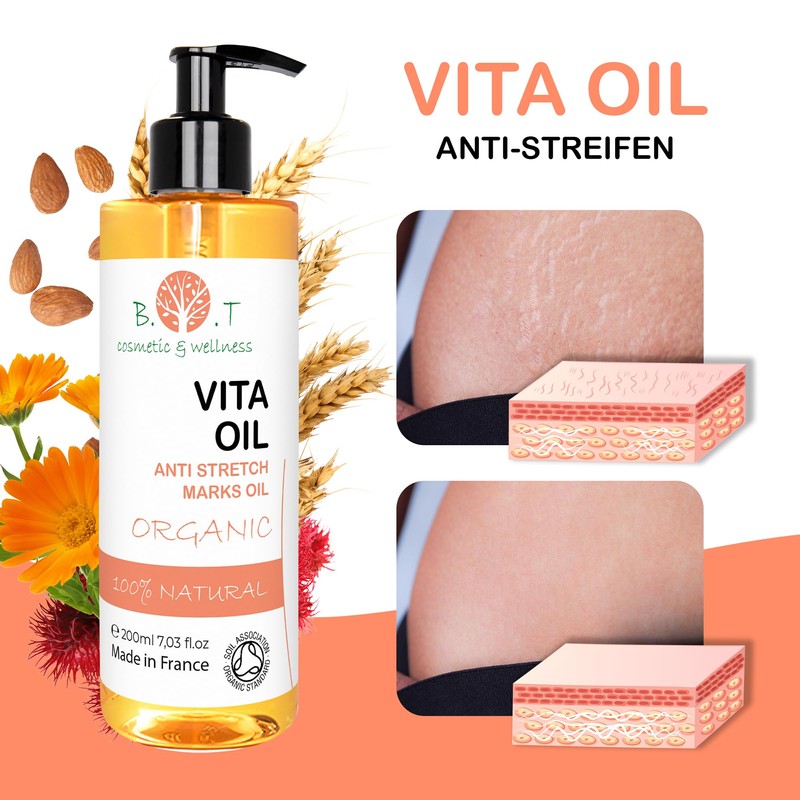Vita Oil Anti Stretch Marks: Stretch Marks, Firming Body Oil,