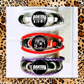 PANTERA  SET OF THREE COLOR BRACELETS