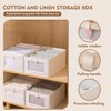 XIKAYA Wardrobe Storage Boxes - Foldable Fabric Storage Cube with