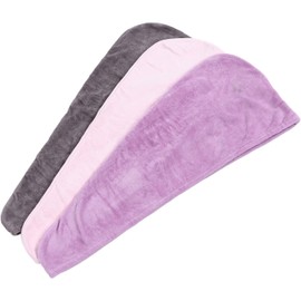 Toalla de Microfibra para el Cabello, 3 uds., Gruesa, de Secado Rápido, para Gimnasio, Viajes, Yoga, Ejercicio, Rosa, Morado y Gris