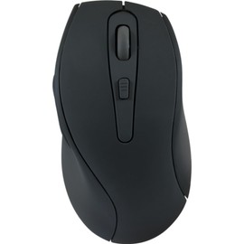 Speedlink AXON Silent Mouse Wireless - PC Maus kabellos, leiser klick, mit Akku wiederaufladbar USB-C, antibakterielle Oberfläche gummiert, ergonomisch, 2.4GHz, bis 1600dpi, schwarz