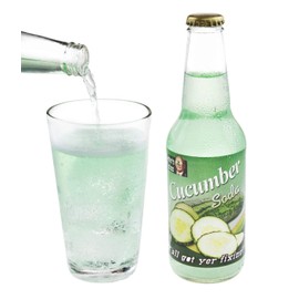 Rocket Fizz Cucumber Soda 12 Fl Oz Bottle