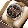 LIGE Men's Chronograph Wrist Watch Business Dress Waterproof Quartz Analog