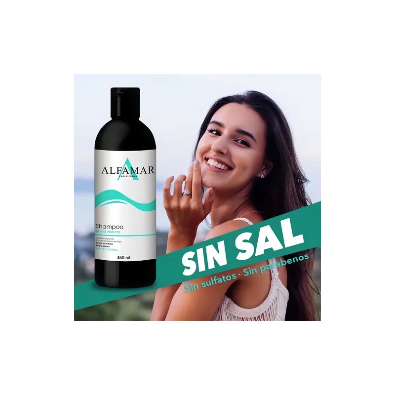 Shampoo Neutro Perfecto Alfamar Sin Sal Para Limpieza Profunda Y