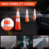 BESEA (8 Cones) BESEA 28 inch Orange PVC Traffic Cones,