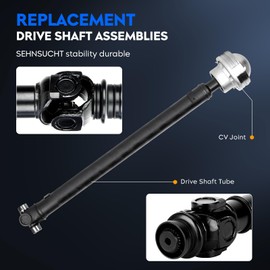 Front Drive Shaft Assembly Driveshaft Fit for Ford Explorer 2006-2010, for Ford Explorer Sport Trac 2007-2010, for Mercury Mountaineer 2006-2010, Prop Shaft Replace for 938-014 (Only fit AWD/4WD)