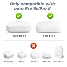 Wall Mount Holder for eero Pro 6e/Pro 6, No Messy Wires, Space Saving, Outlet Wall Bracket Only Compatible with eero Pro 6e/Pro 6 Mesh Wi-Fi System Router (3 Pack)