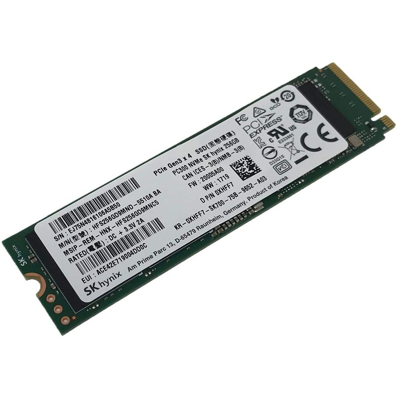SK Hynix 256GB M.2 SSD (Solid State Drive) NVMe PCIe