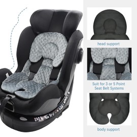 KAKIBLIN Infant Car Seat Insert, Carseat Insert Support for Newborn, Infant Car Seat Cushion Head Support for Baby Girls Boys,3D Air Mesh Baby CarSeat Cushion for CarSeats, Bouncer, Strollers, Swing