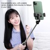 Selfie-Stick, 70 cm Ausziehbares Selfie-Stick-Stativ, Telefonstativ mit Fernbedienung für Gruppen-Selfies/Live-Streaming,