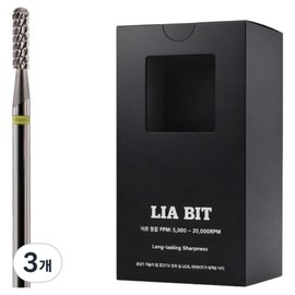 BESSIE Riabit Nanocone M nail bit, 3 pieces, silver / BESSIE 리아비트 나노콘 M 네일비트, 3개, 실버