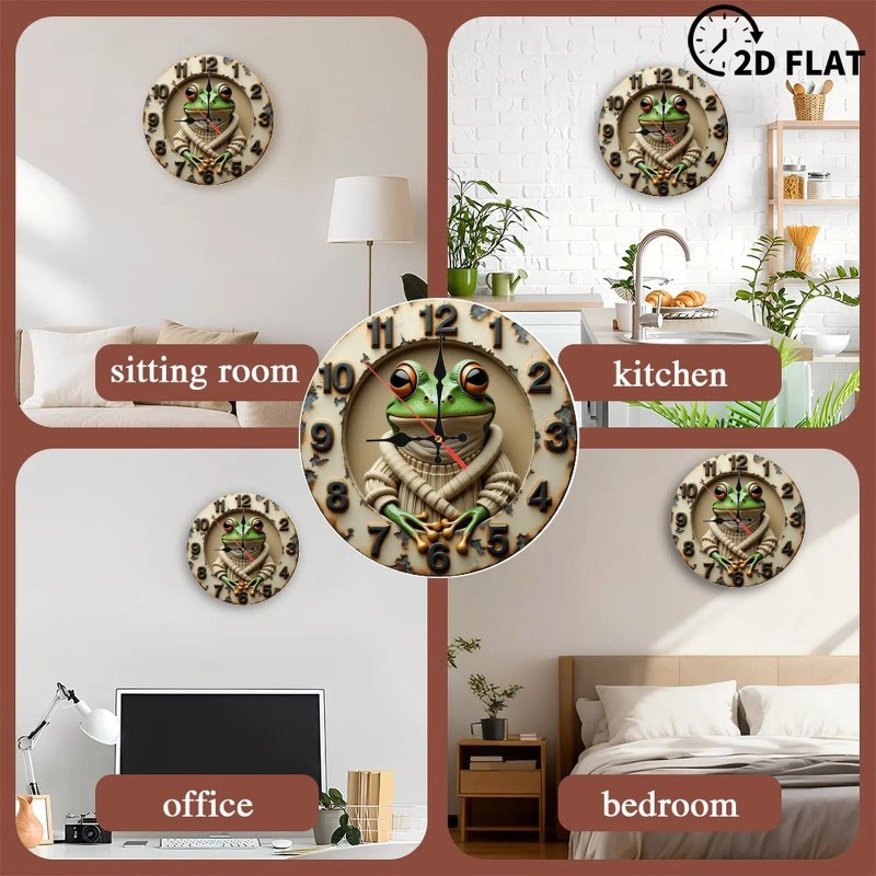 10-Inch Custom Wooden Clock for a "Days Since [Event]" Trackersheet