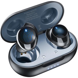 UBPV Bluetooth Wireless Earbuds, IPX6 Waterproof in Ear Headphones with Built-in Microphone, Long-Range Connection Ear Buds, Lightweight Headset Compatible with Android and iOS.