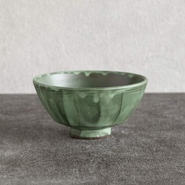 Rikizo R-887493 Rice Bowl, Craft Rice Bowl, Bronze Sharpener, Diameter 4.9 x Height 2.5 inches (12.5 x 6.4 cm), Made in Japan