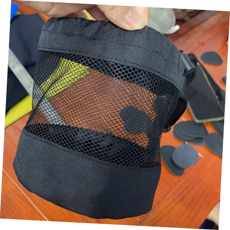 Abaodam Tennis Ball Mesh Pouch Durable Drawstring Storage Bag for