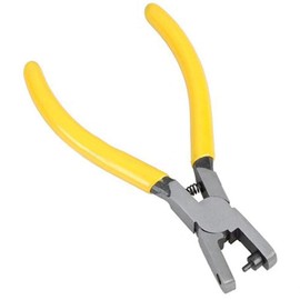 Glodenbridge Leather Hole Punch,Leather Hole Punch Easily Punches Perfect 2.0 mm Round Holes for Belt, Saddle, Tack, Watch Strap, Shoe, Fabric etc,Yellow