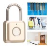 Fingerprint Padlock IPX2 Waterproof Smart Keyless Biometric Thumbprint Lock for