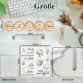 HOWAB Birthday Gift Mother's Day for Mum Grandma Gift Heart Vase, Best Friend Gifts for Women, Mother's Day Gift Mothers Day Plastic Vase Gifts