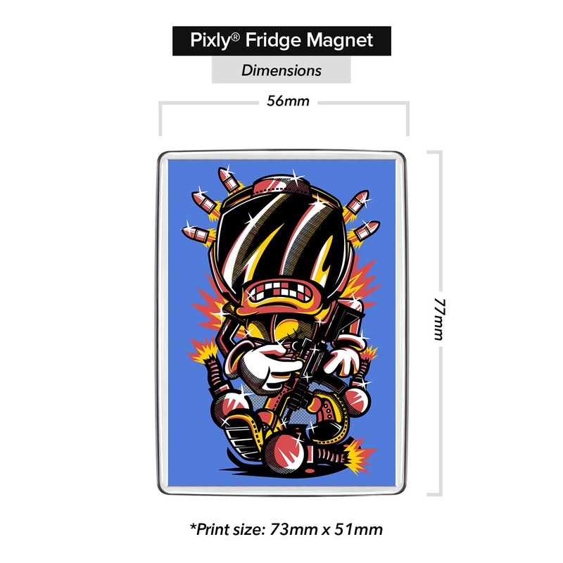Pixly® Loaded Fridge Magnet Large Jumbo Size Funny Joke Keepsake