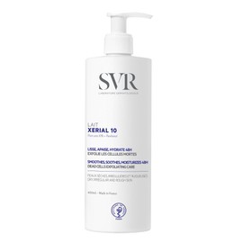 SVR Xerial 10 Lait Loción Corporal Hidratante y Exfoliante para Piel Seca, Áspera o Escamosa  10 Urea Pura, Pantenol y Aquaporinas  Hidratación 48