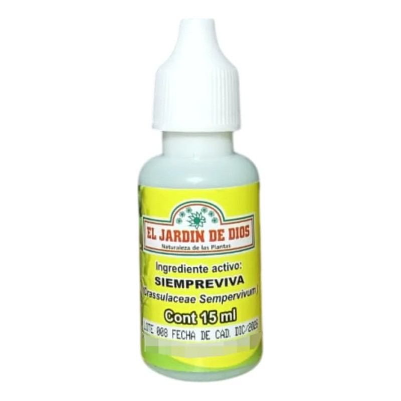 Gotas Extracto De Siempre Viva Concentrado 15 Ml