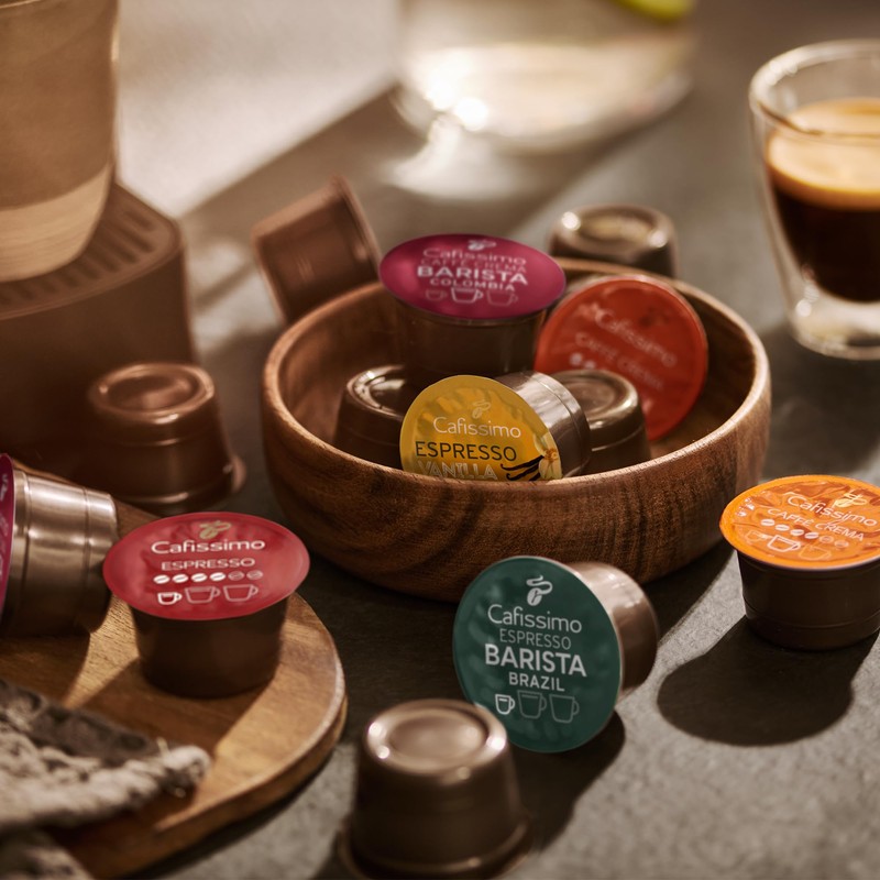 Tchibo Cafissimo Storage Box Caffè Crema Mild Coffee Capsules, Pack