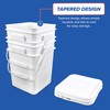 ePackageSupply 4 Gallon Square Bucket with Lid & Plastic Handles,
