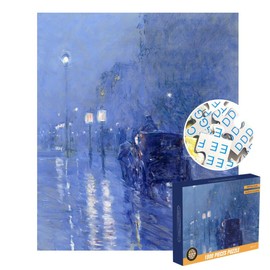 Art Jigsaw Puzzles for Adults 1000 Pieces, Jigsaw Puzzle for Family Party for Birthday Holiday (Rain in Midnight)