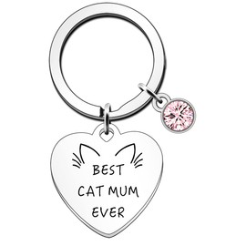 JETTOP Funny Cat Mum Gift from Cat Cat Lover Mum Cat Mum Birthday Christmas Best Cat Mum Ever
