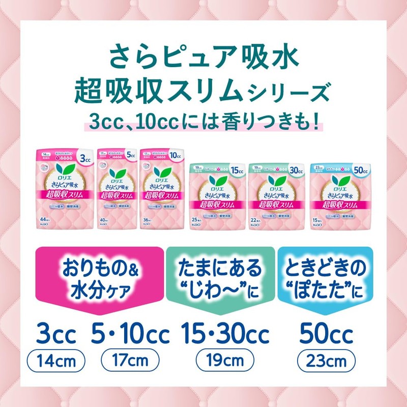 Kao Lorie Smooth Pure Super Absorbent, 1.7 fl oz (50