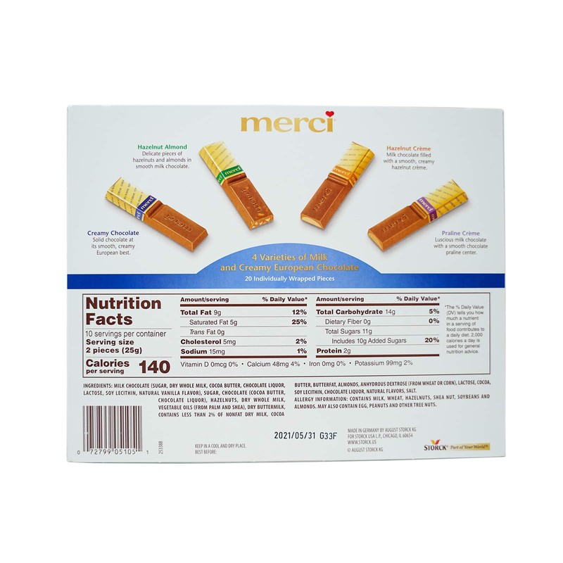 Merci, Holiday Milk Chocolate, 8.8 Ounce