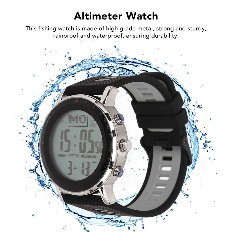 Fishing Watch Altimeter Barometer Thermometer Waterproof Multifunctional Outdoor Sports Watch