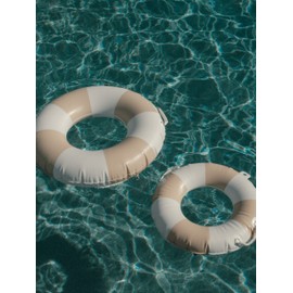 Business & Pleasure Co. Classic Pool Float - Vintage Inflatable Pool Ring for Kids - Dusty Pink - S/M