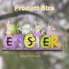 iwiio Easter Table Decorations, Happy Easter Wooden Sign, Easter Table