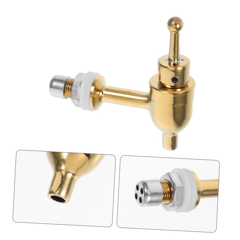 KONTONTY Replacement Copper Beverage Dispenser Easy Install Spigot for Water