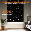 blackout blinds stick on 200X145cm,Patterned blackout fabric Temporary 100% Blackout