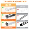 White Tension Curtain Rod 18-39 Inch Adjustable Extendable Small Tension