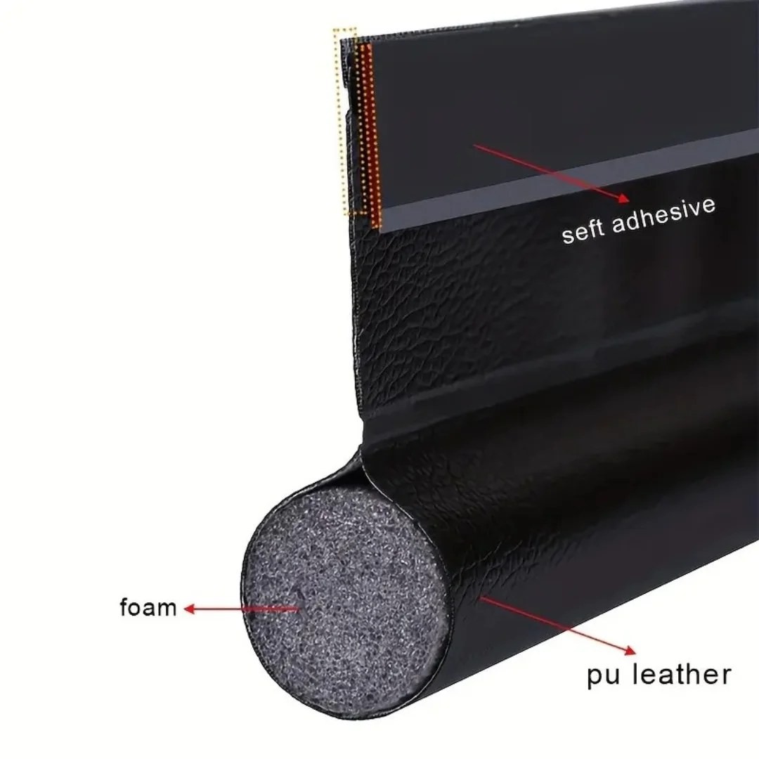 OrganiMax Door Bottom Sealing Strip – Adjustable Weatherstrip Draft Stopper, Home and Bedroom Insulation