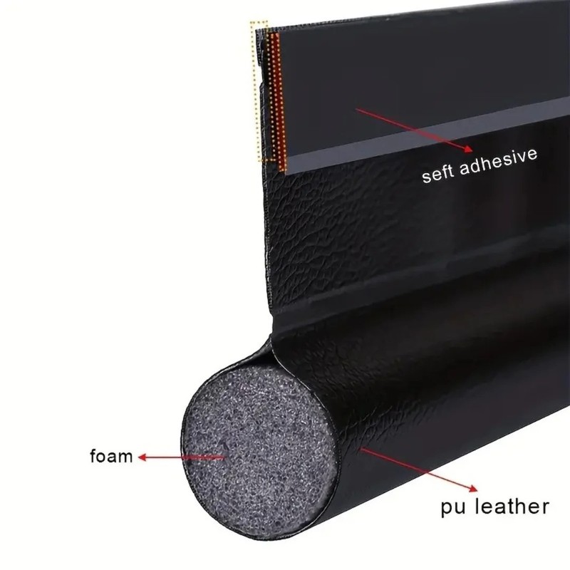 OrganiMax Door Bottom Sealing Strip – Adjustable Weatherstrip Draft Stopper,