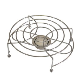 Rechaud 1-Bulb Teapot Warmer 17 cm Round Saucer Chrome-Plated