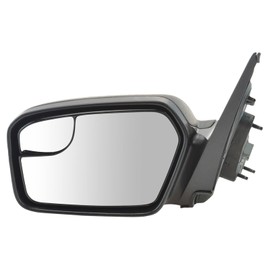 TRQ Left Mirror without Heat with Textured Cover Drivers Side Compatible with 2011-2012 Ford Fusion FO1320419 FO1320420