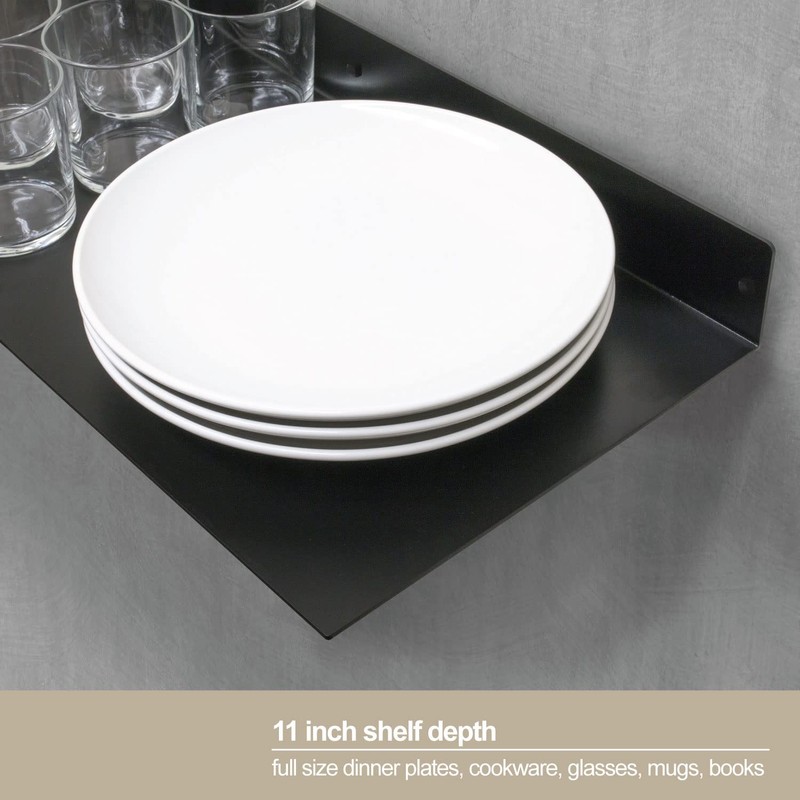 Floating Shelf Wall Mounted (11 inch x 24 inch) Heavy